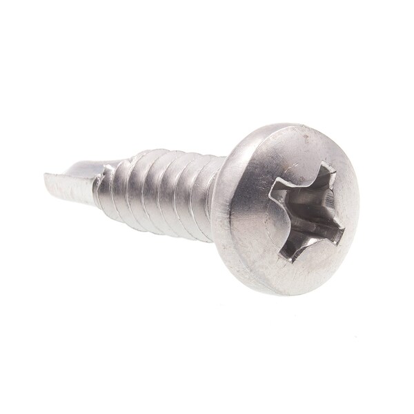 Prime-Line Sheet Metal Screw, Self-Dril, Pan, Phil No. 14 X 1in Grade 410 Stainless Steel 25PK 9030553 - main